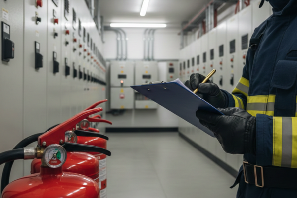 Bombeiro Com Prancheta na Mão